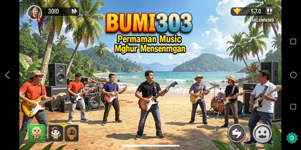 Tampilan gameplay BUMI303 yang menarik dan interaktif.