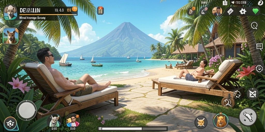 Tampilan gameplay DEWALIN yang cerah dan menarik.