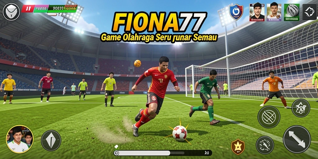 Tampilan gameplay <strong>FIONA77</strong> yang menarik dengan aksi olahraga nyata.