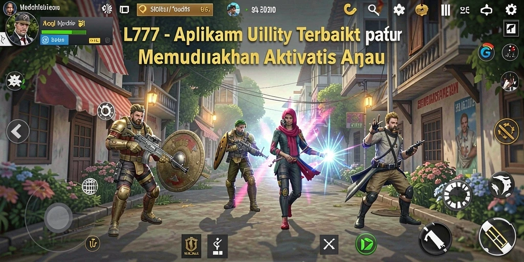 Tampilan antarmuka L777 yang clean dan sederhana.