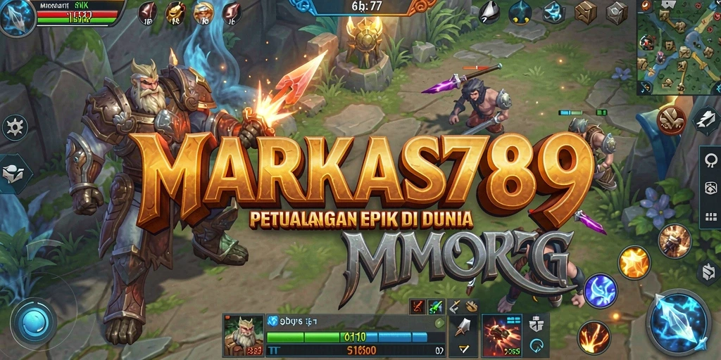 Tampilan gameplay epik dalam dunia petualangan MMORPG.