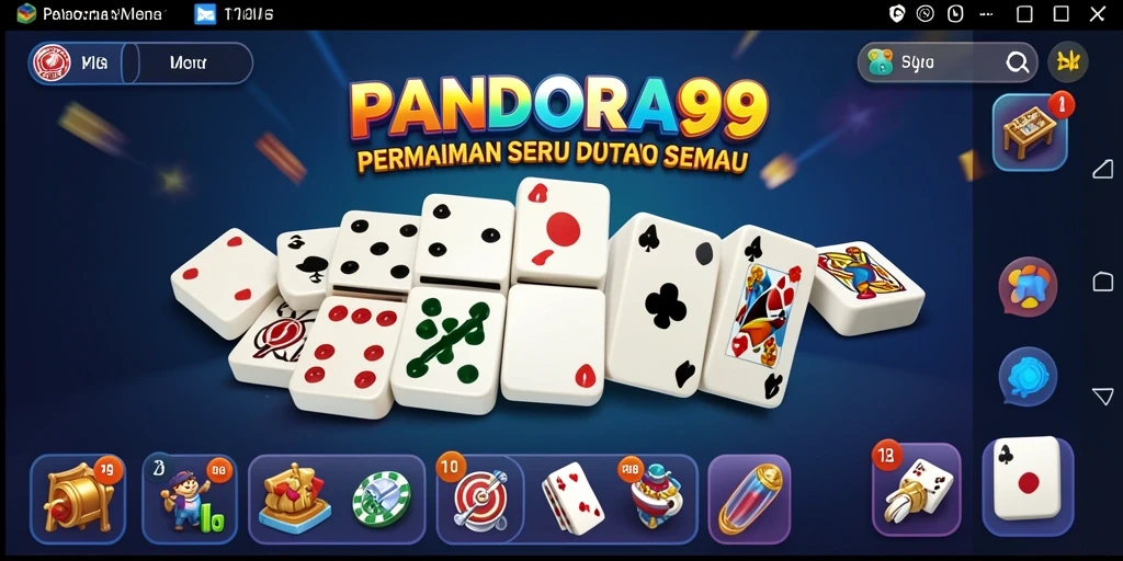 Tampilan gameplay seru dengan aksi domino yang mendebarkan.