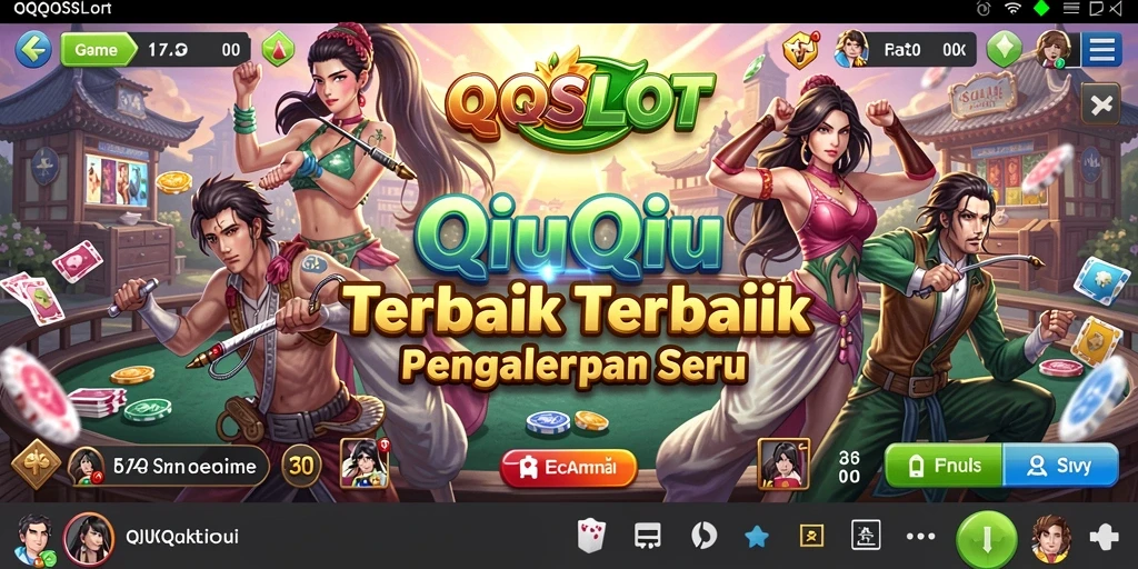 Screenshot gameplay QQSLOT yang menampilkan momen seru permainan QiuQiu.