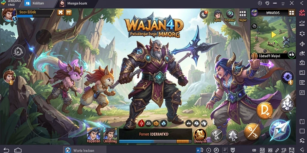 Screenshot gameplay WAJAN4D yang menampilkan aksi seru dalam petualangan MMORPG.
