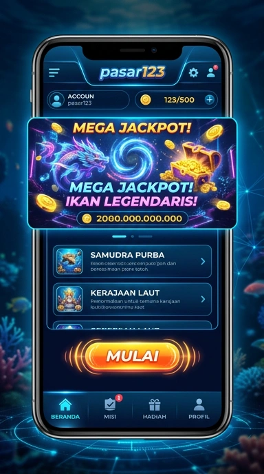 Tampilan antarmuka pengguna pasar123 yang praktis dan efisien.